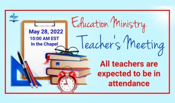 Education Ministry Teacher’s Meeting