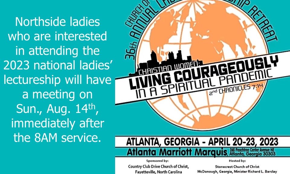 2023 National Ladies Lectureship Interest Meeting